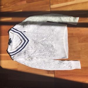 Tennis sweater/college prep